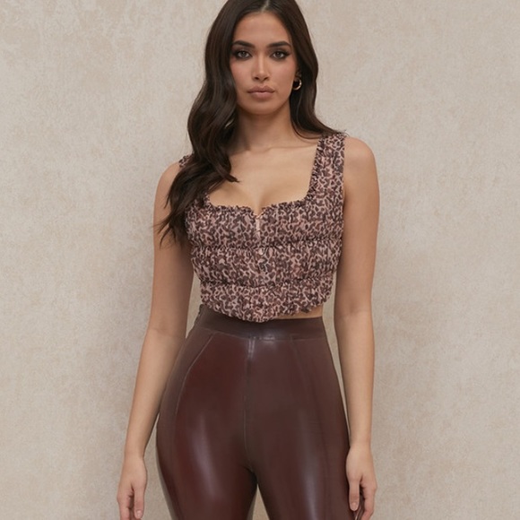 House of cb Carly animal print ruched corset top - Picture 15 of 15